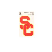 USC Trojans Cardinal SC Interlock Outside Decal